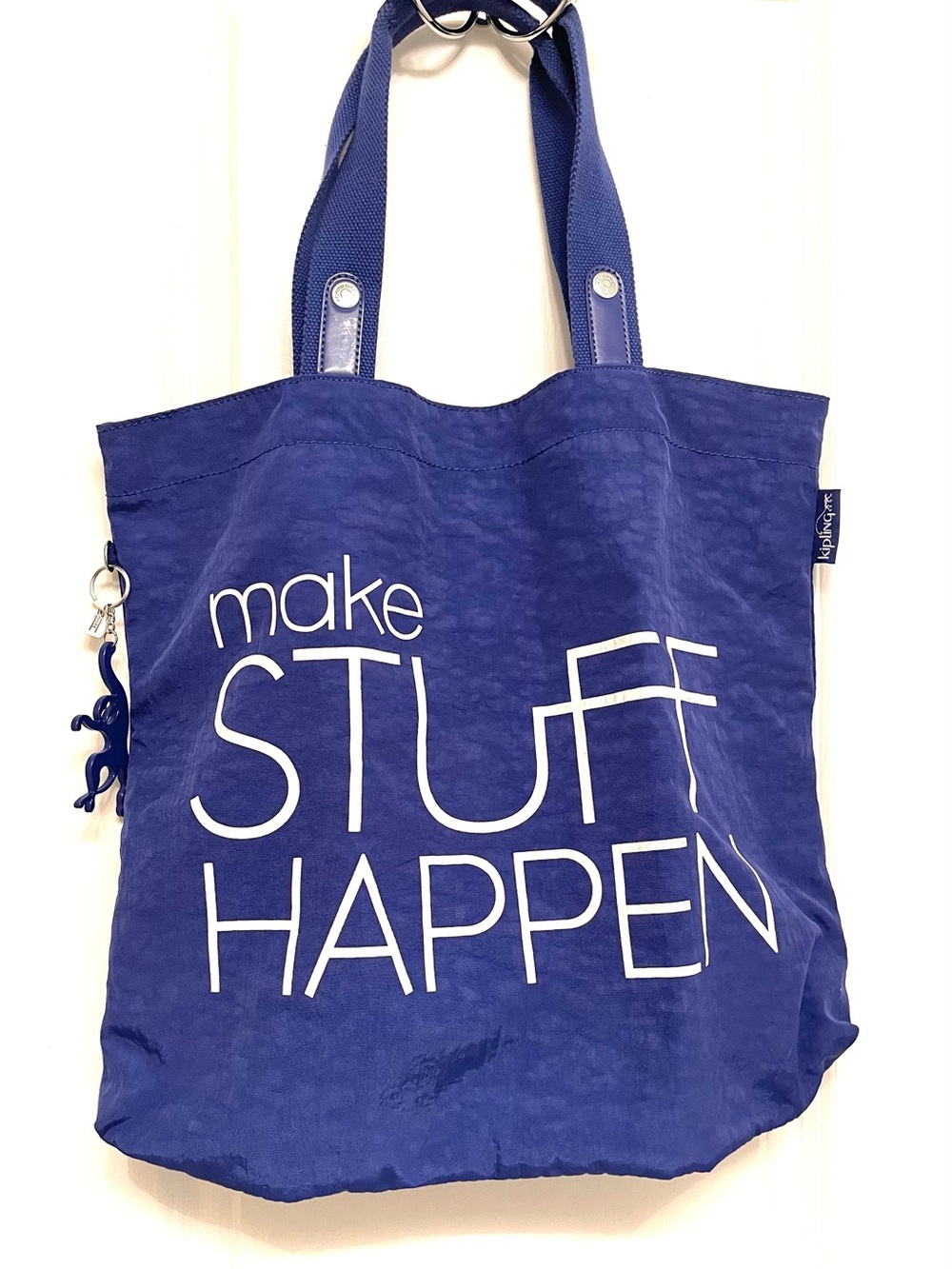 Kipling Blue 'Make Stuff Happen' Reversible Tote